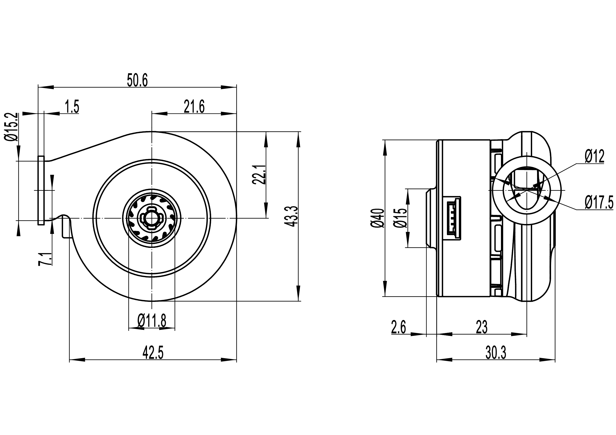 C45S1-0F Dimensions Tableau - X0